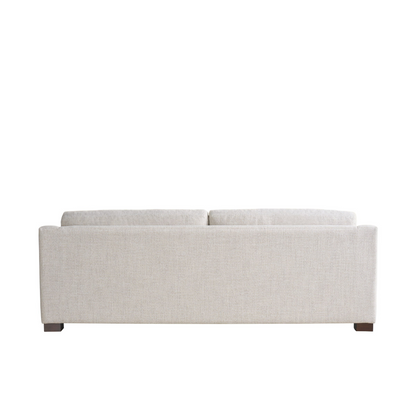Universal Furniture Brooklyn White Fabric Sofa With Throw Pillows