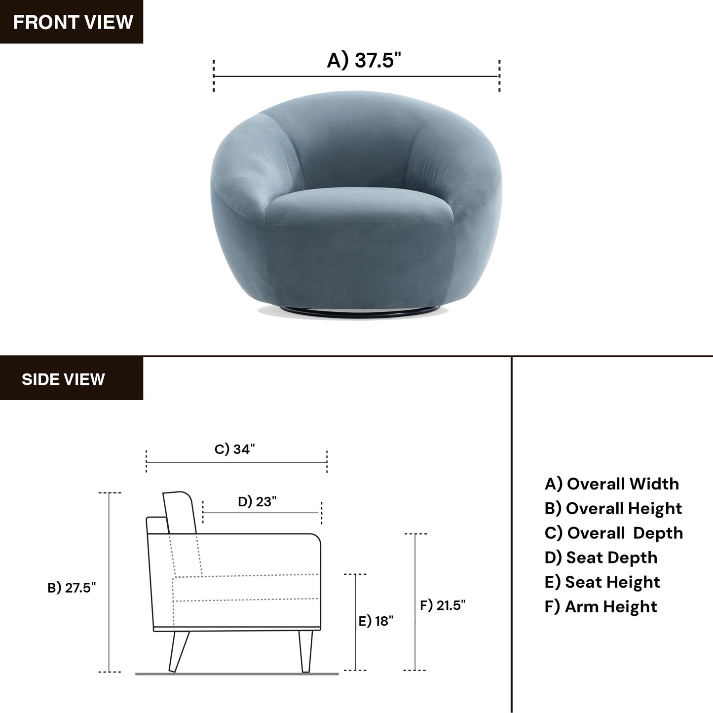 Bernhardt Rizz Upholstered Fabric Swivel Accent Chair-Comfort Furniture Design
