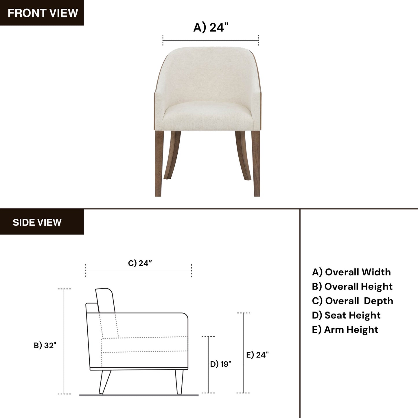 Universal Haze Shell-Back Upholstered Dining Arm Chair
