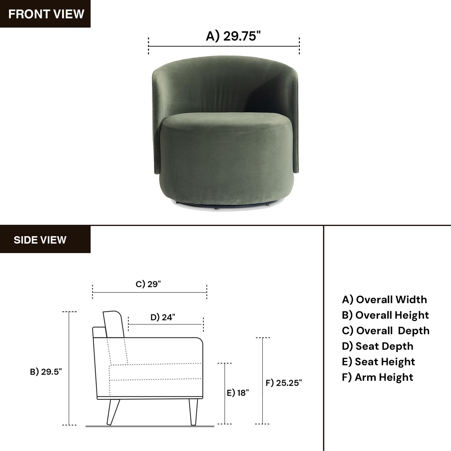 Bernhardt Crosby Upholstered Fabric Swivel Chair-Comfort Design Furniture