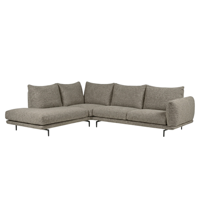 Calia Italia Dragees Fabric Modular Sectional Sofa with Lounge Chaise