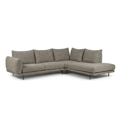Calia Italia Dragees Fabric Modular Sectional Sofa with Lounge Chaise