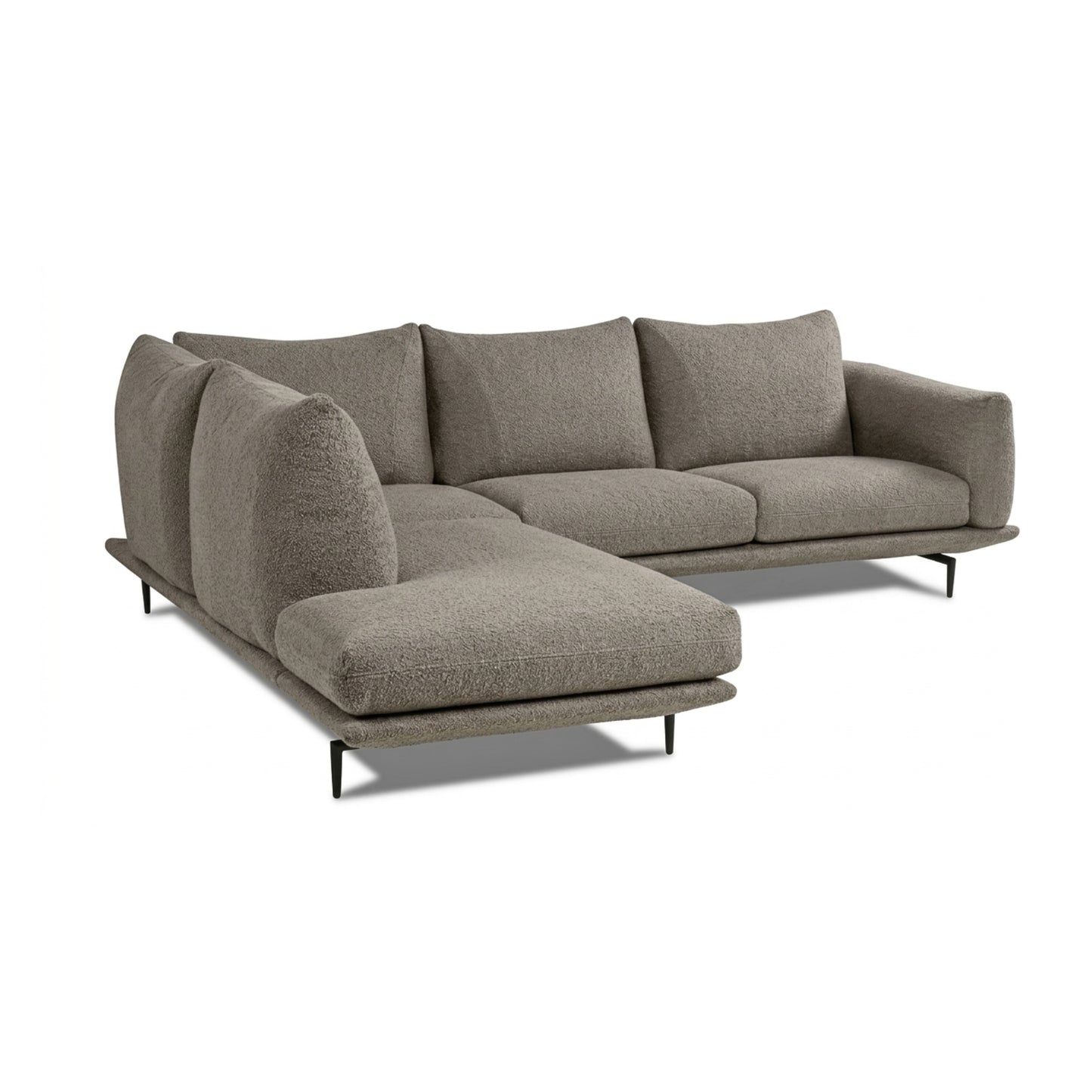 Calia Italia Dragees Fabric Modular Sectional Sofa with Lounge Chaise