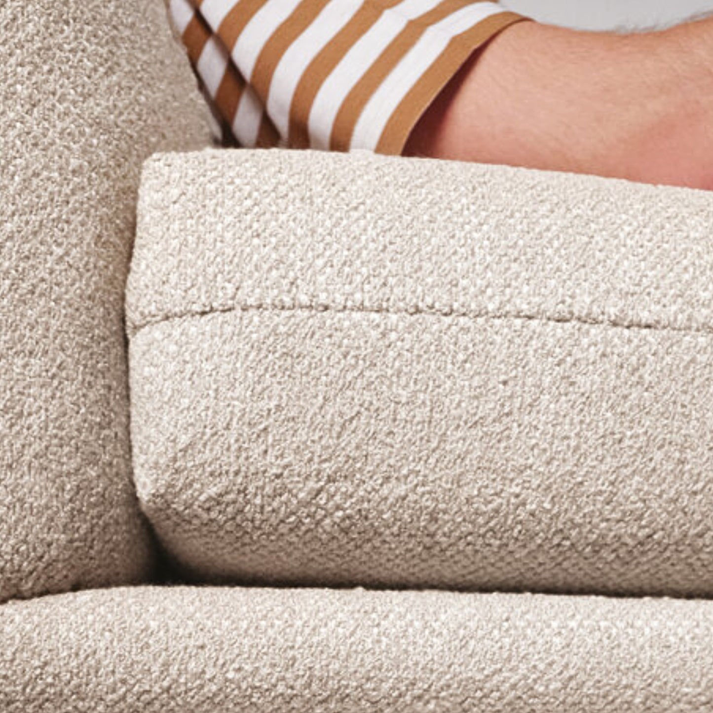 Calia Italia Dragees Fabric Modular Sectional Sofa with Lounge Chaise