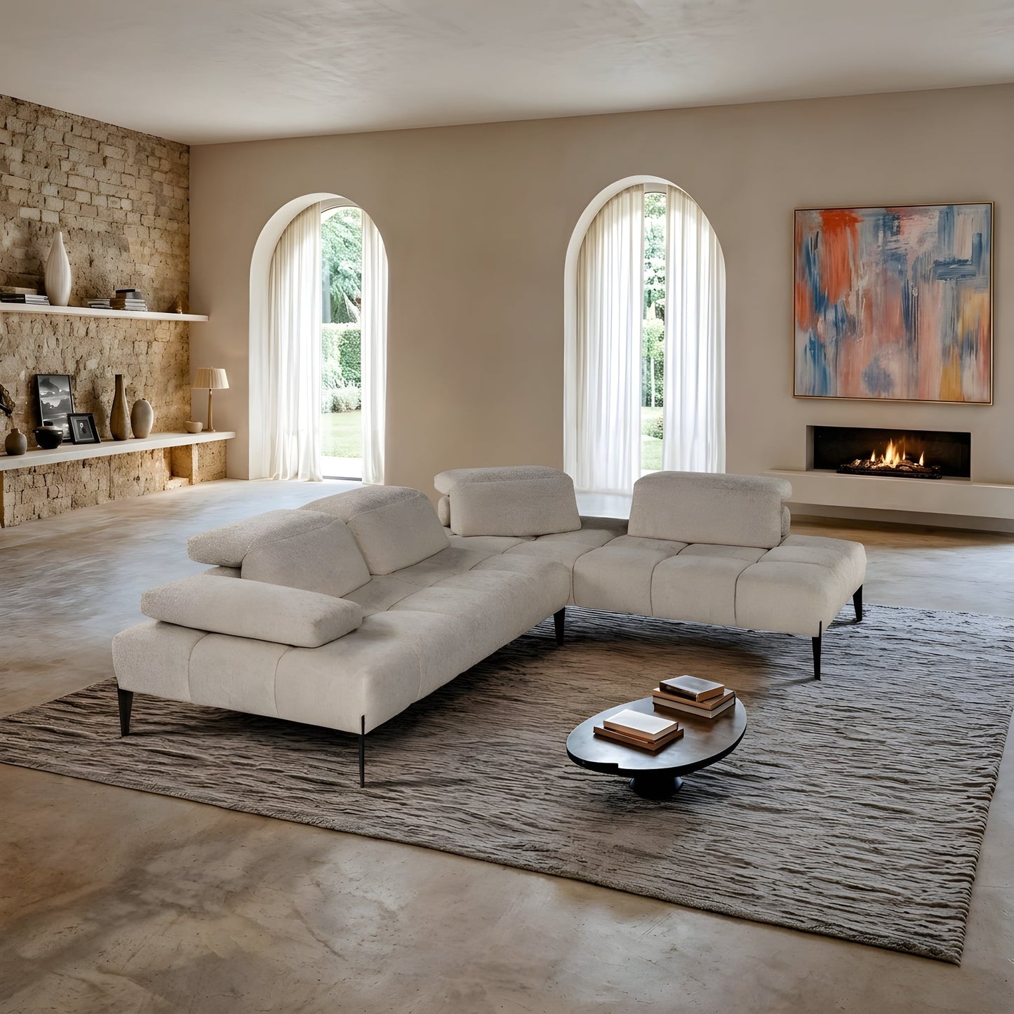 Calia Italia Skyline Modular Sectional-Comfort Design