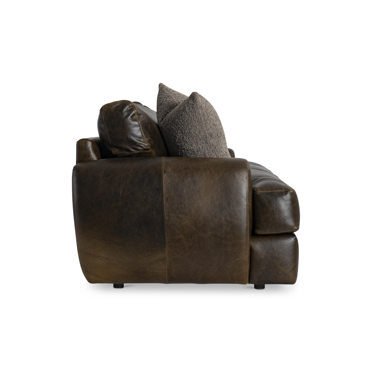 Bernhardt Cameron Fabric Sofa With Oversized Roll Arms