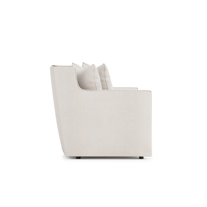 Bernhardt Candace 3-Seater Fabric Curved Tufted Sofa