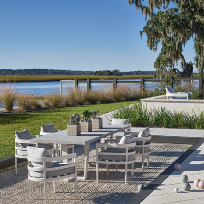 Universal Coastal Living South Beach Outdoor Gray Dining Chair