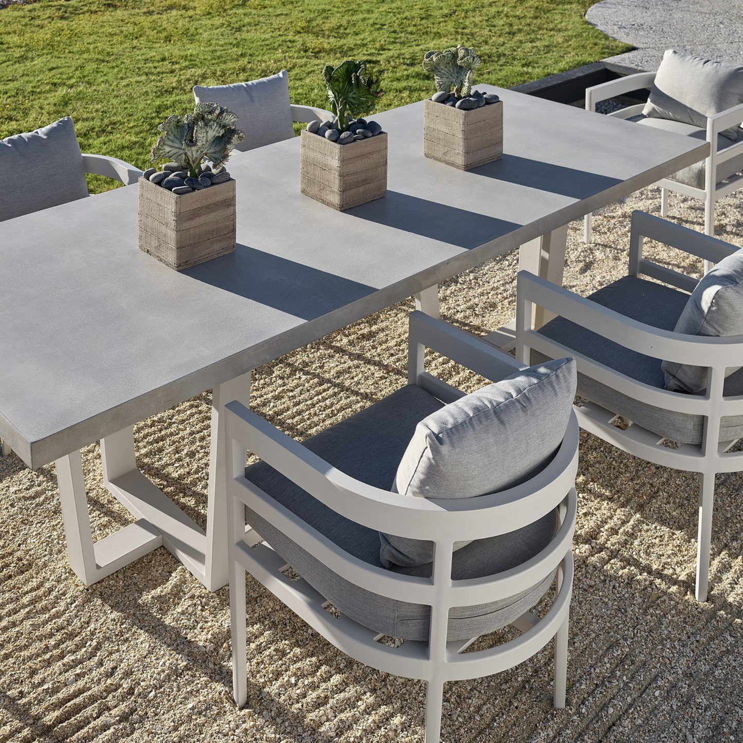 Universal Coastal Living South Beach Outdoor Gray Dining Chair