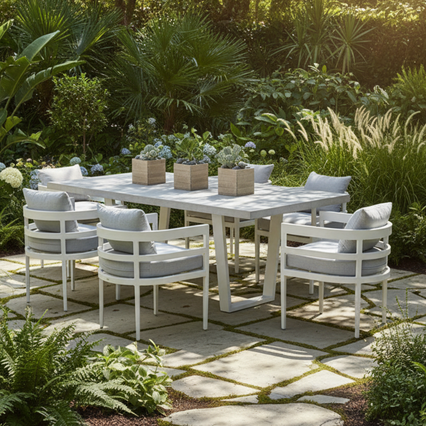 Universal Coastal Living South Beach Outdoor Gray Dining Chair