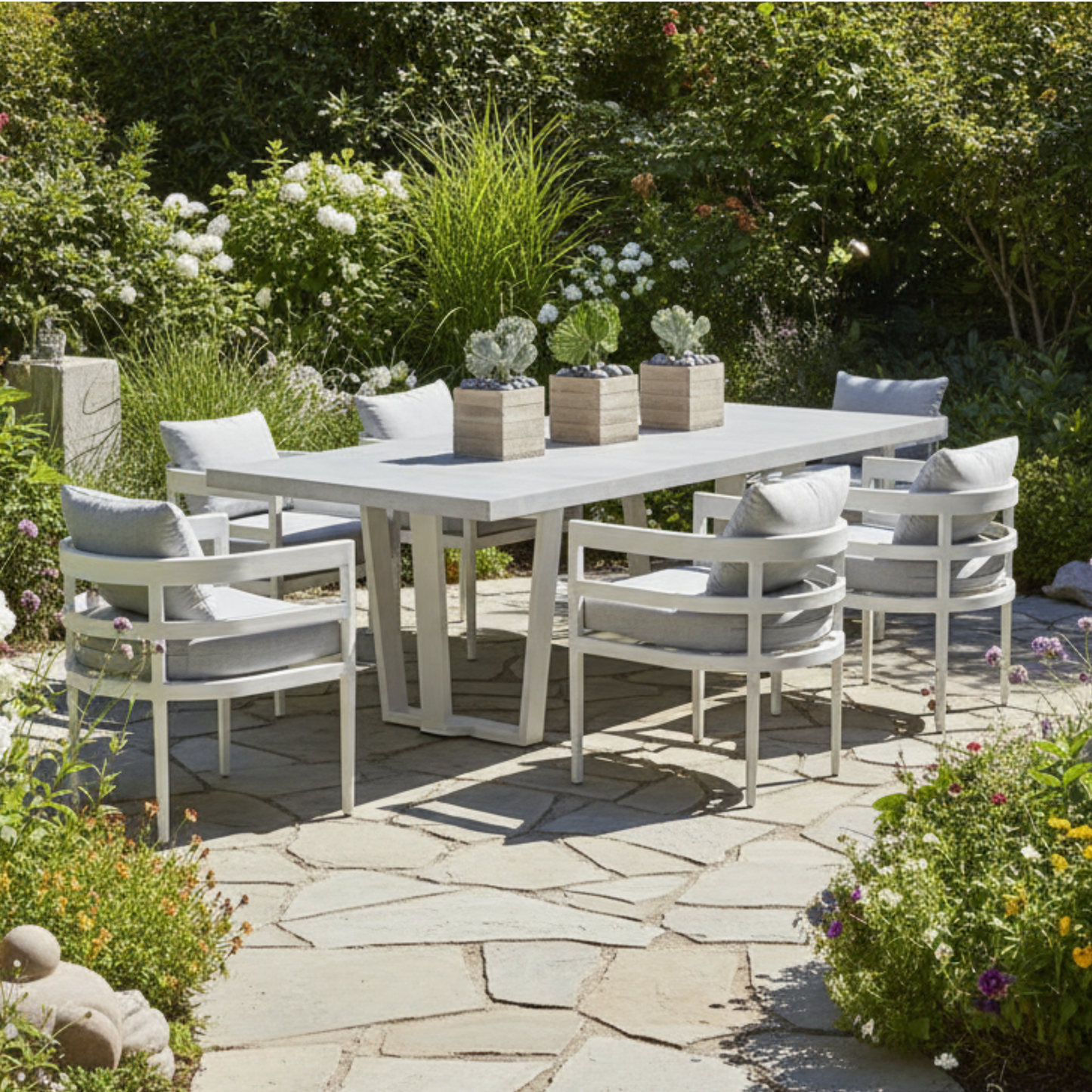 Universal Coastal Living South Beach Outdoor Gray Dining Chair