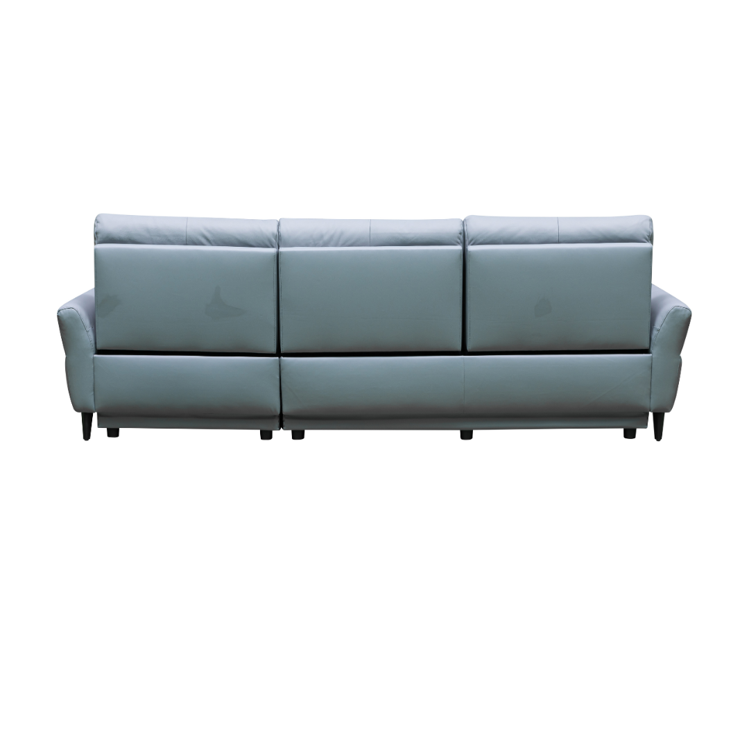 Back view displaying the clean lines and professional upholstery work for comfort design furniture