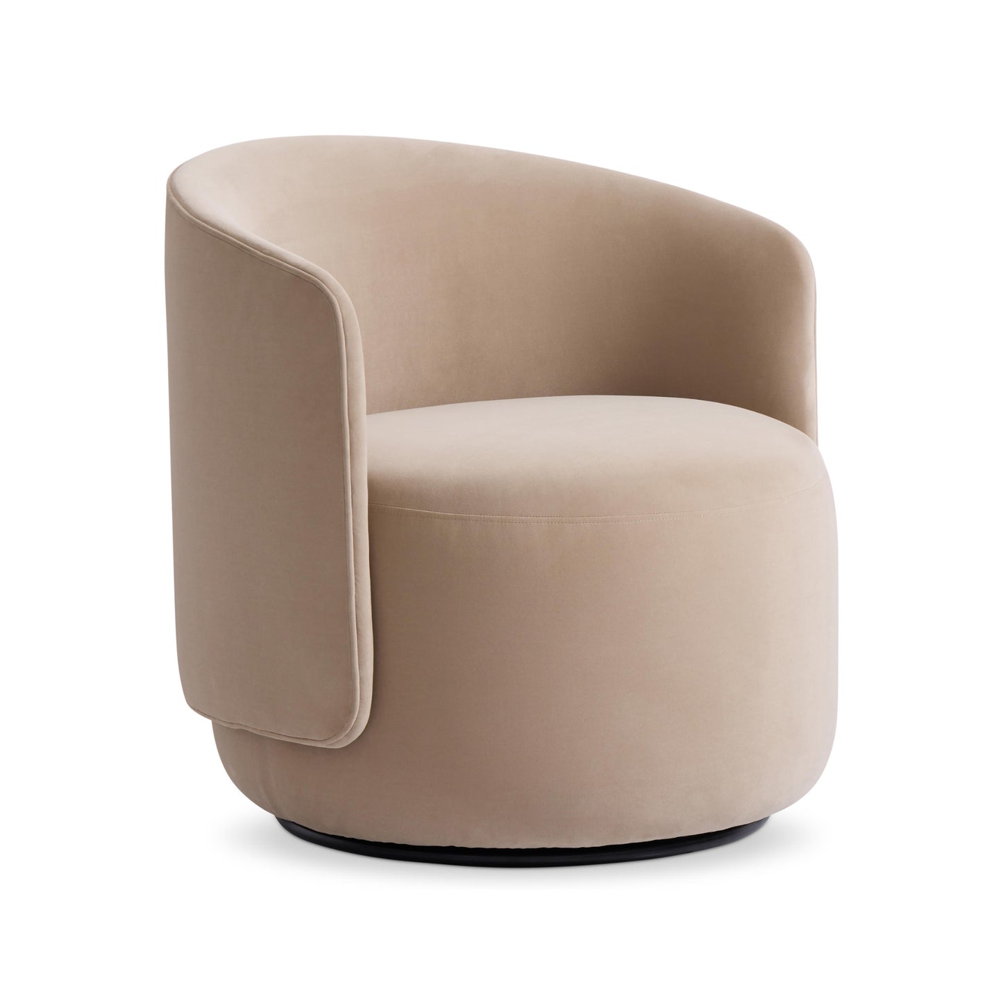 Bernhardt Crosby Upholstered Fabric Swivel Chair
