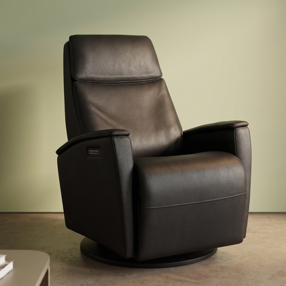 Fjords Crown Relax Collection Swing Relaxer Leather Recliner Chair