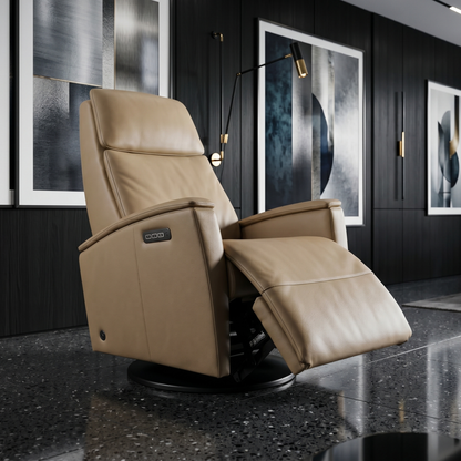 Fjords Crown Relax Collection Swing Relaxer Leather Recliner Chair