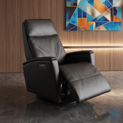 Fjords Crown Relax Collection Swing Relaxer Leather Recliner Chair