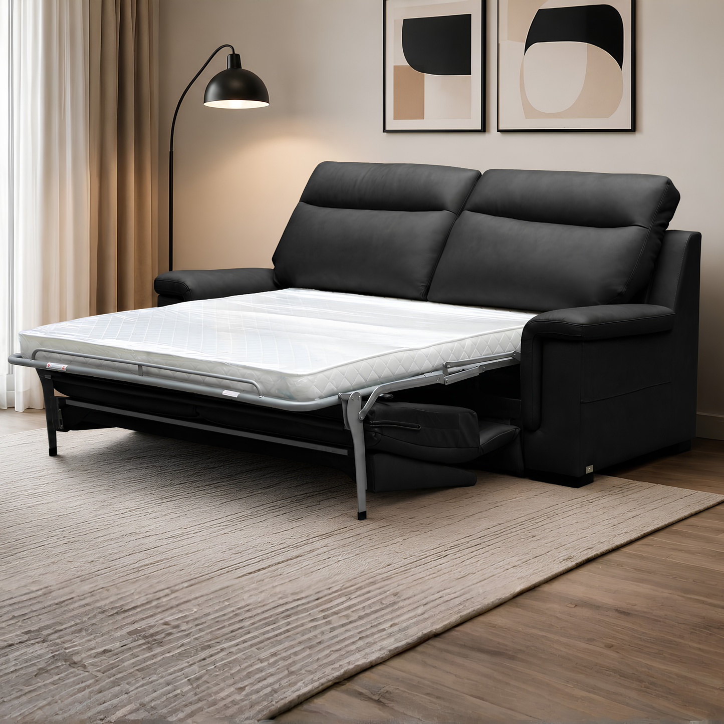 Klaussner Delano Leather Queen Sleeper Sofa