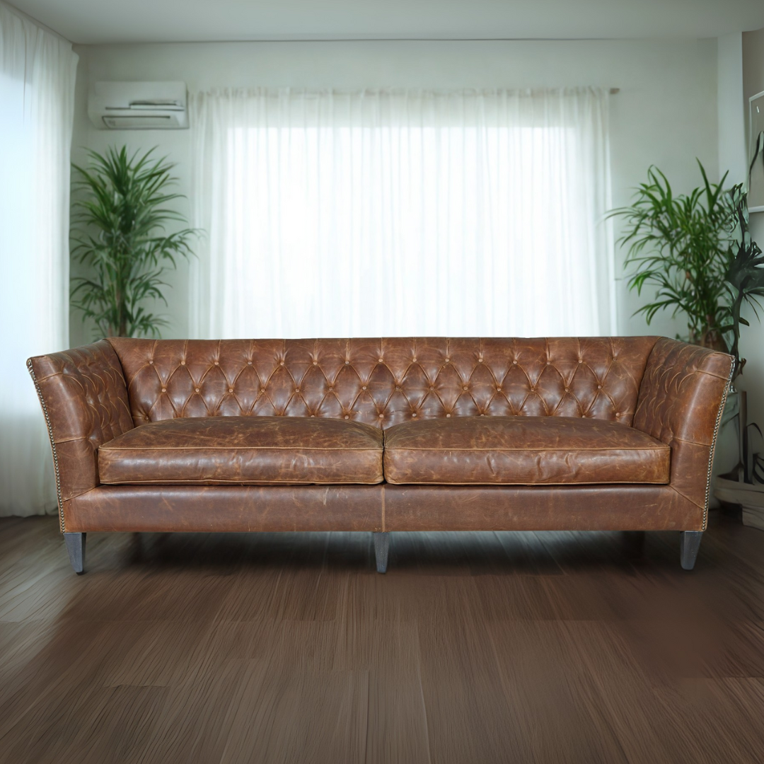 Universal Duncan 2 Seater Velvet Tuffed Sofa