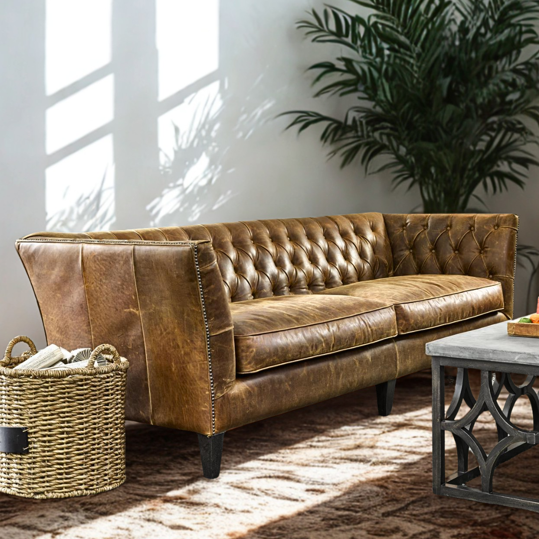 Universal Duncan 2 Seater Velvet Tuffed Sofa