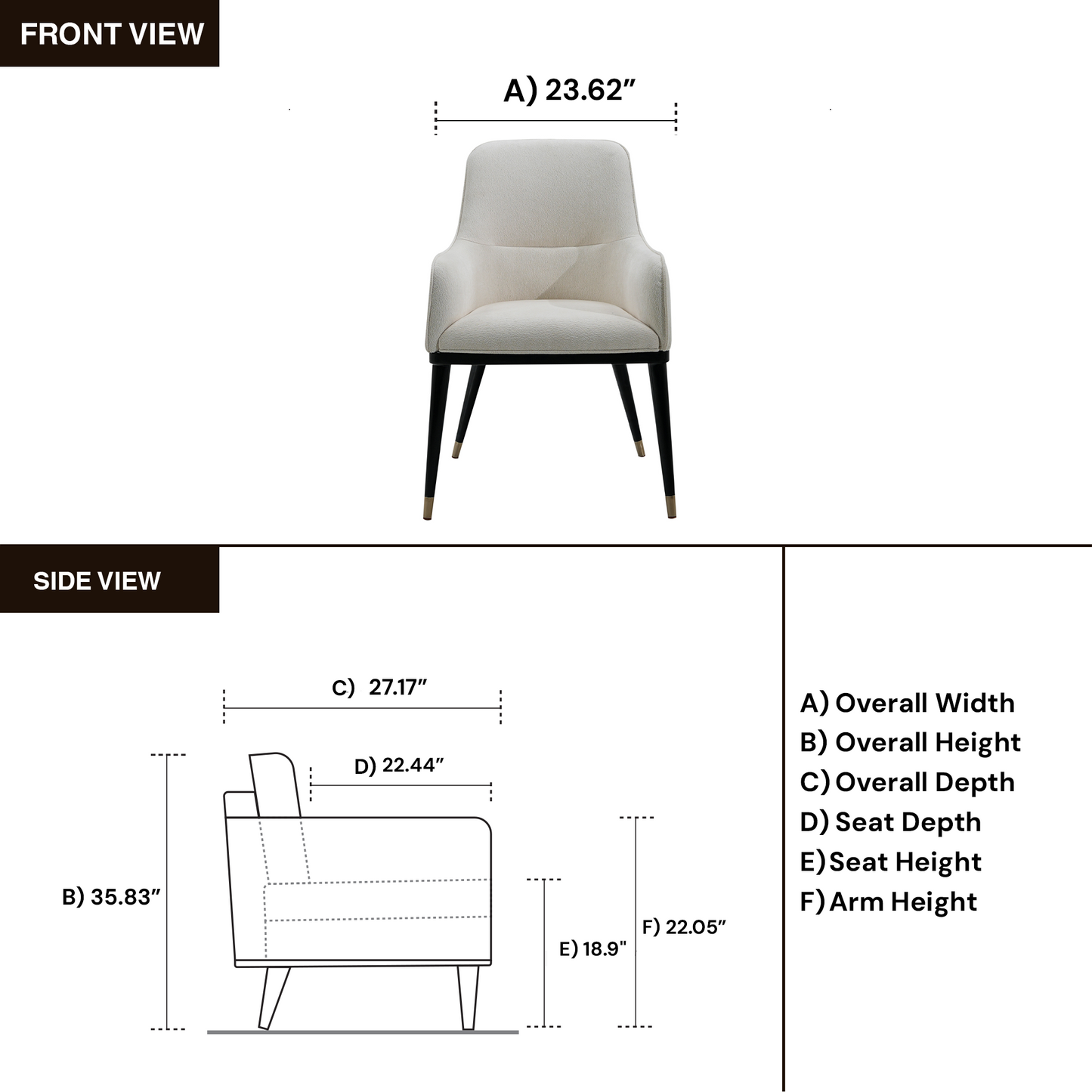 Klaussner Elan Saffiro Chair In Black