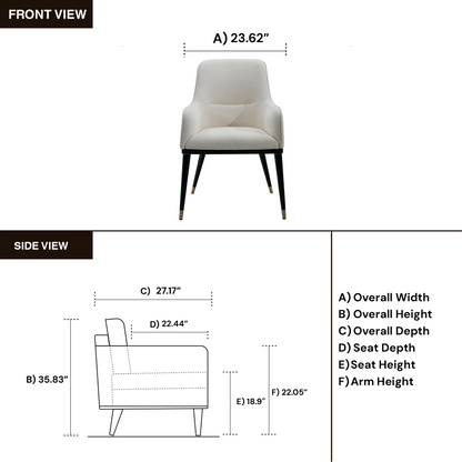 Klaussner Elan Saffiro Chair In Black