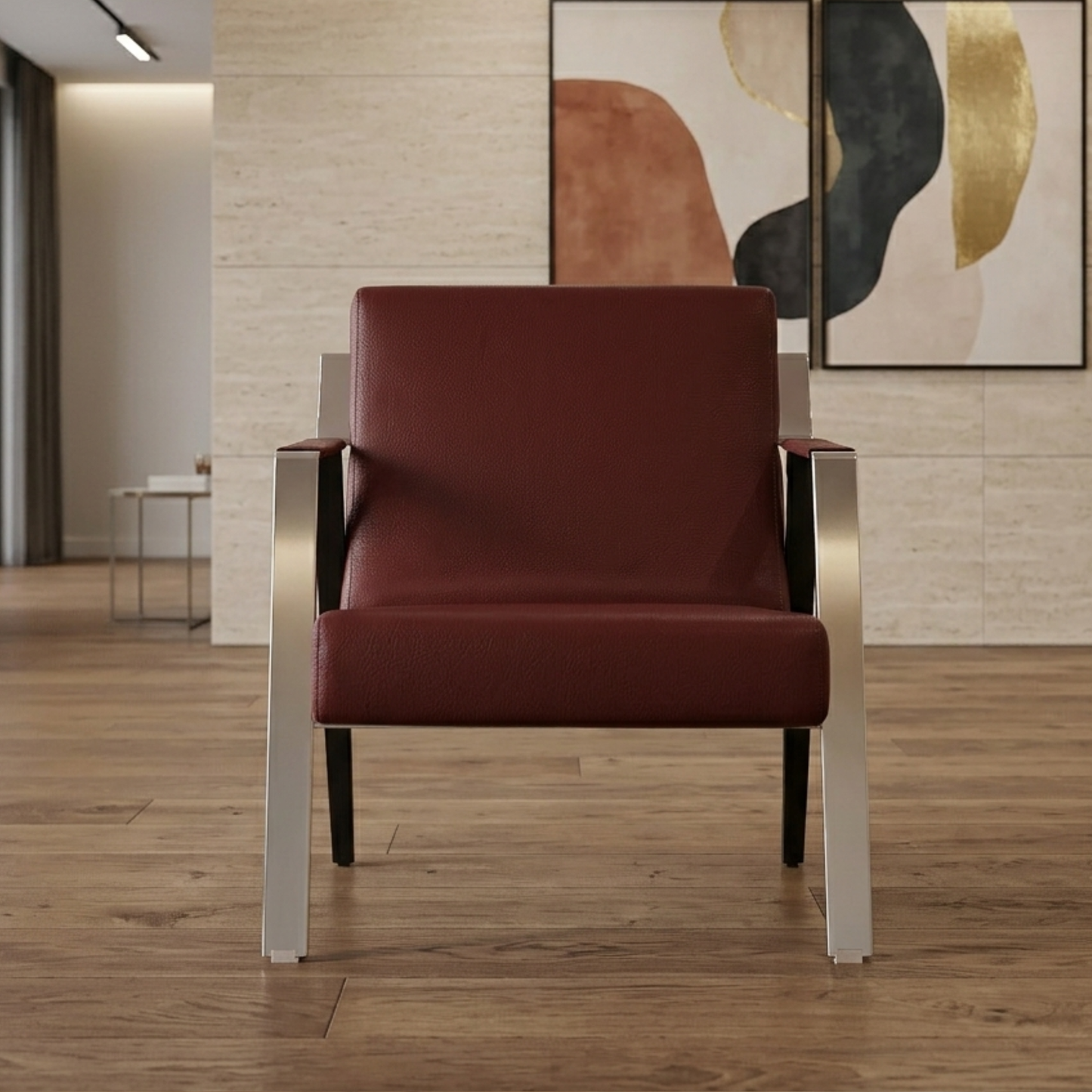 Klaussner Eleganza Leather Lounge Chair