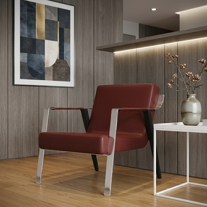 Klaussner Eleganza Leather Lounge Chair