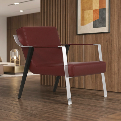 Klaussner Eleganza Leather Lounge Chair