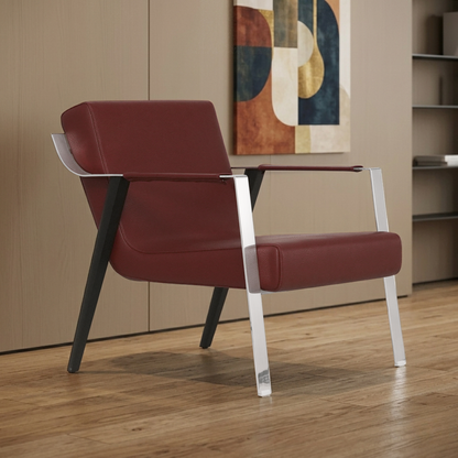 Klaussner Eleganza Leather Lounge Chair