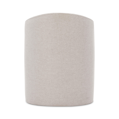 Bernhardt Finch Beige Fabric Arm Dining Chair with No Visible Legs