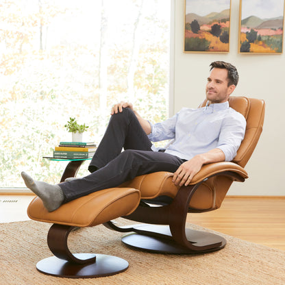 Fjords Admiral C recliner color option in premium leather finish for comfort furniture