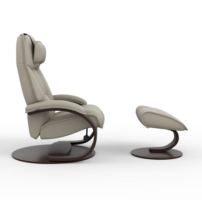 Fjords Admiral C chair reclined position demonstrating comfort features for comfort furniture