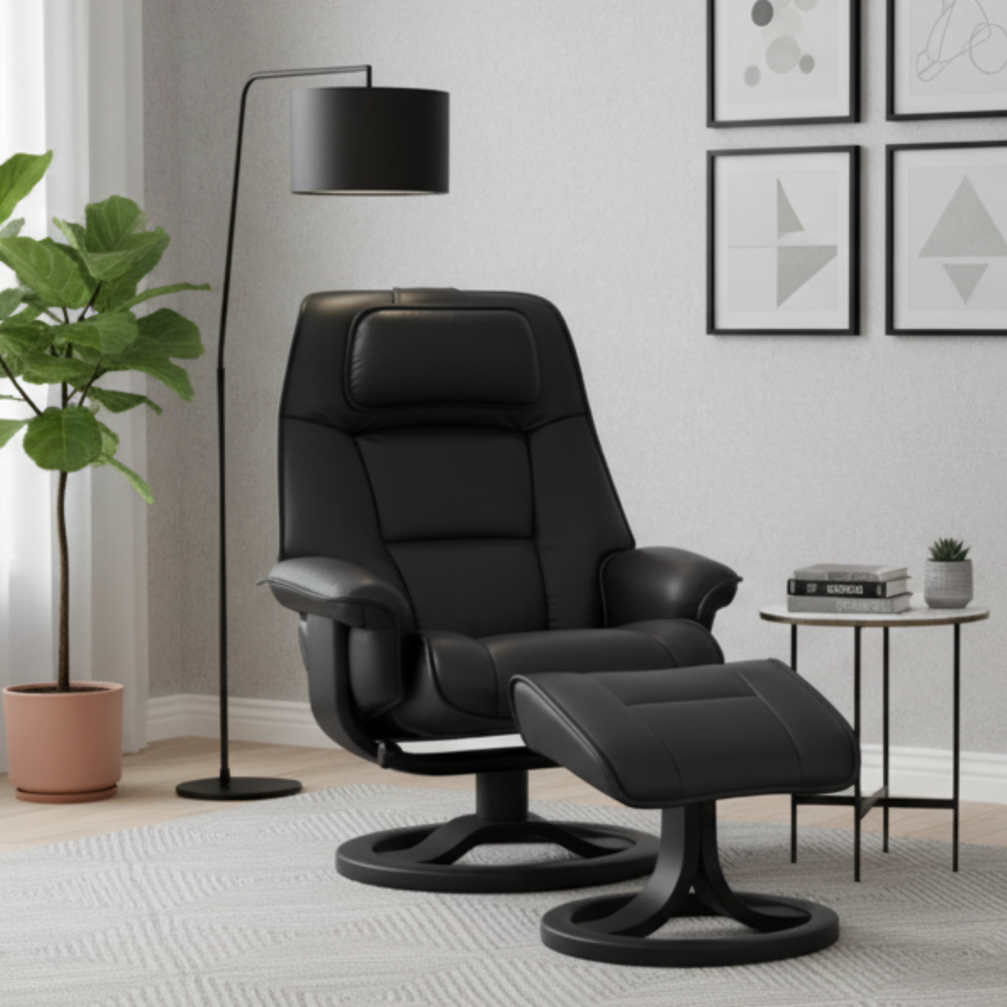 Fjords Admiral R swivel chair - full view for comfort furniture