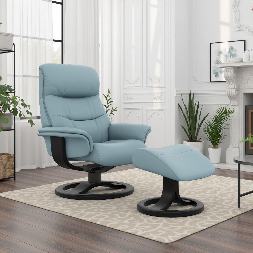 Fjords Anne R Recliner Chair With Foot Stool