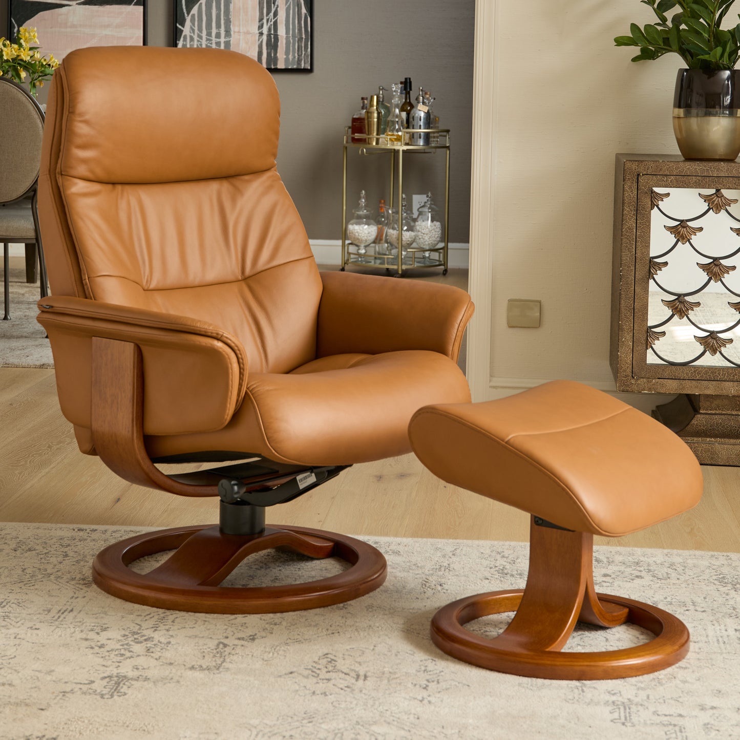 Fjords Anne R Recliner Chair With Foot Stool