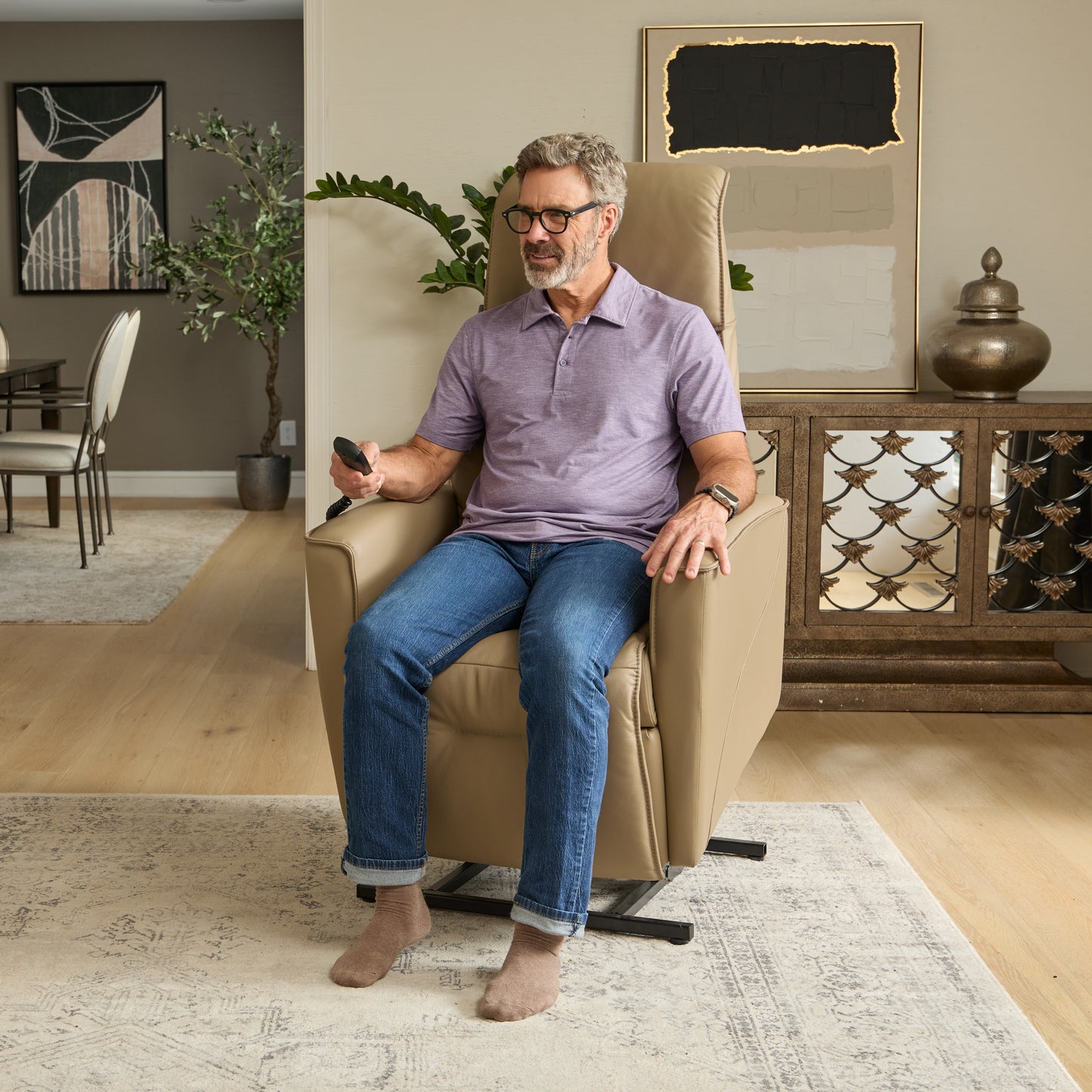 Fjords Austin Relax Collection 3 Motor Lift Chair With Motorized Headrest