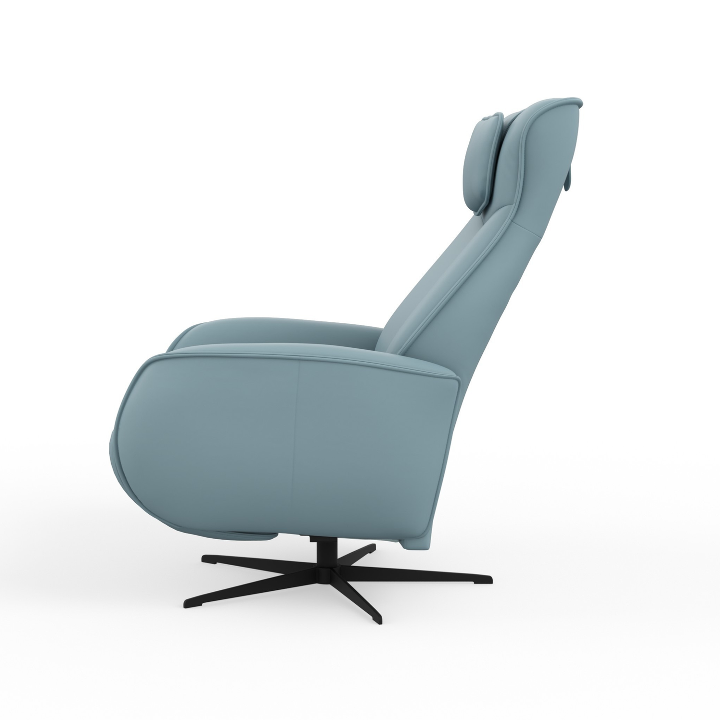 Fjords Axel Leather Power Recliner Chair with Swivel Glider Base