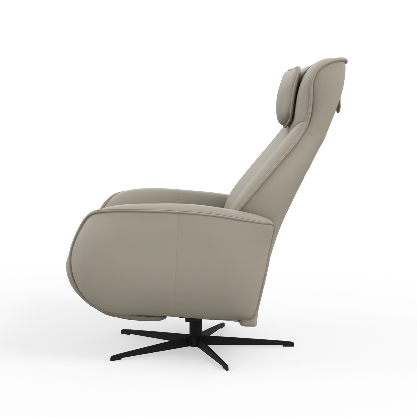 Fjords Axel Leather Power Recliner Chair with Swivel Glider Base