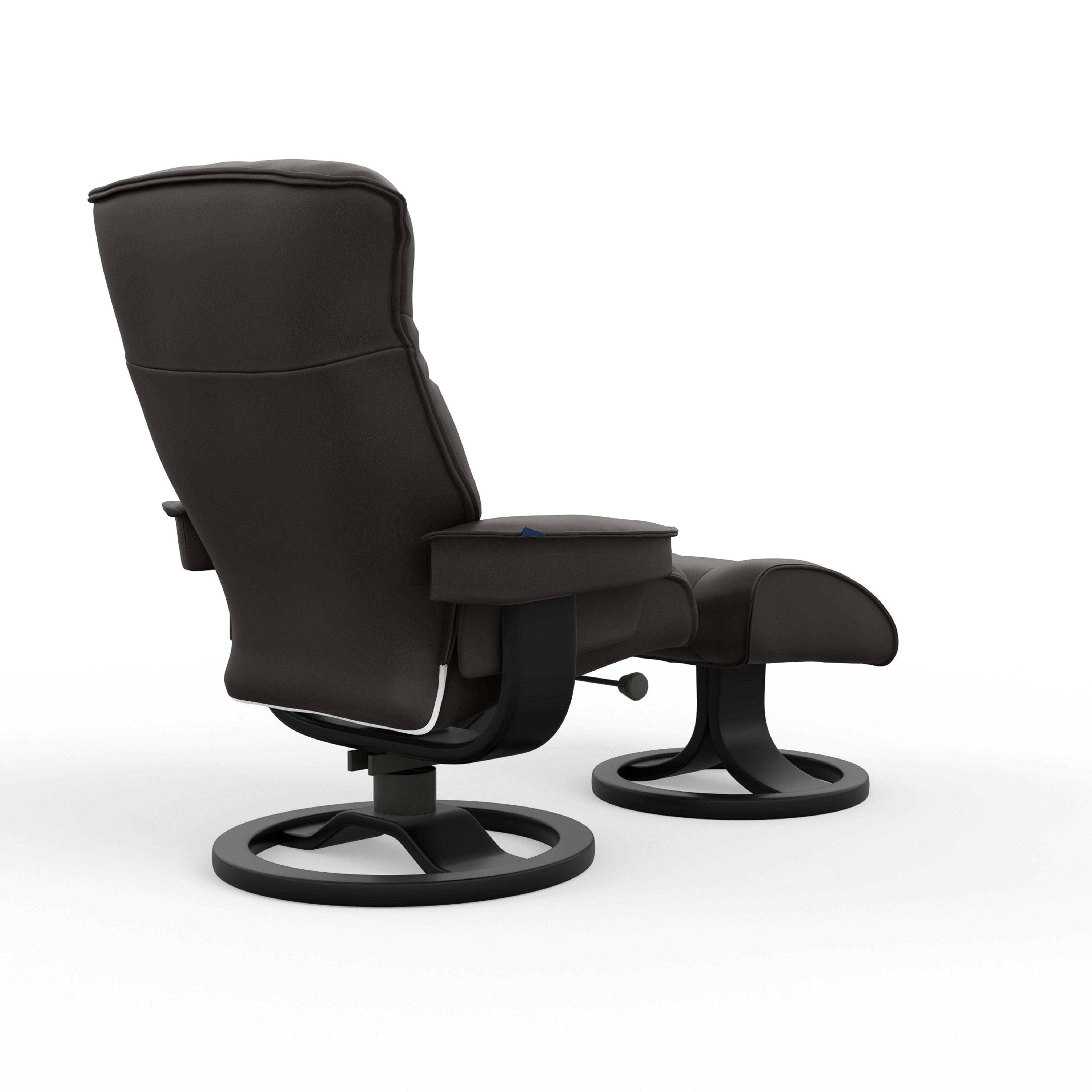 Fjords Bergen R Leather Recliner Chair With Foot Stool – Comfort