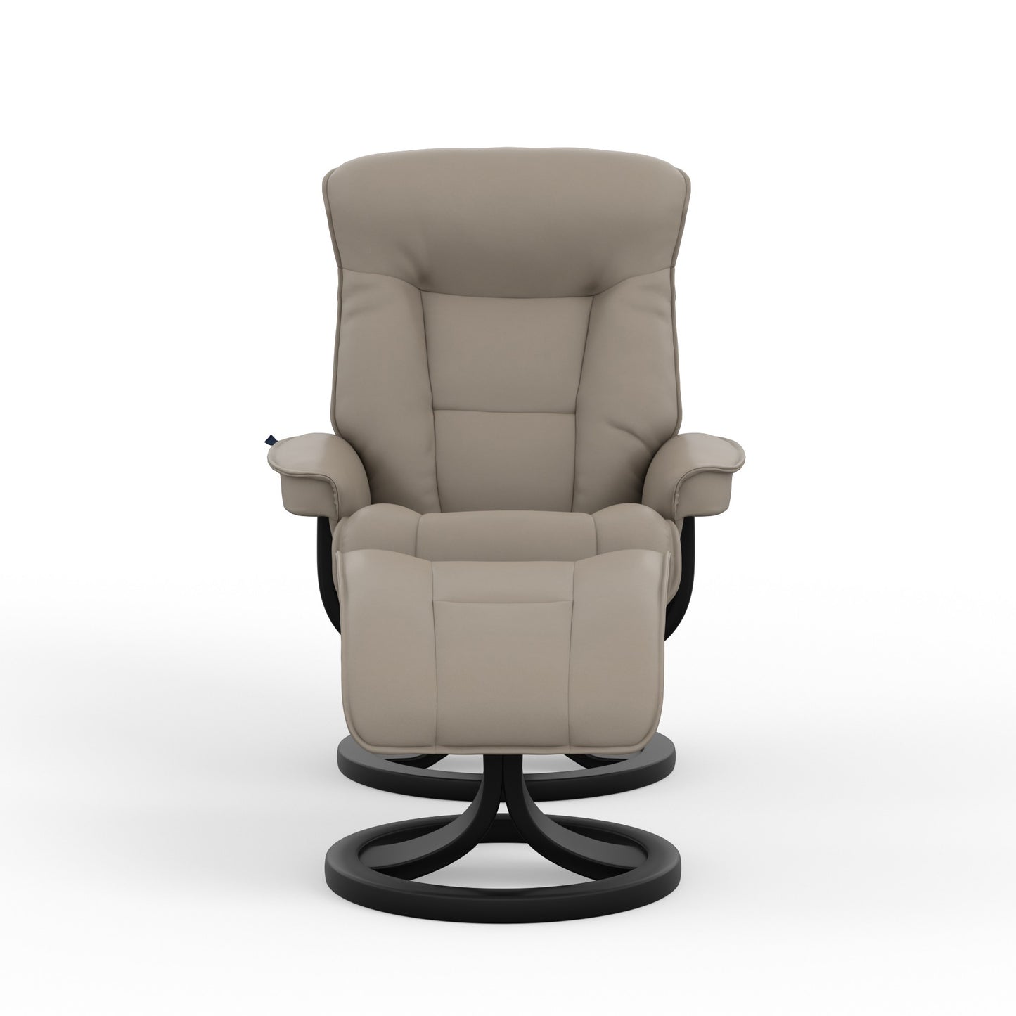 Fjords Bergen R Leather Recliner Chair With Foot Stool