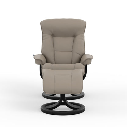Fjords Bergen R Leather Recliner Chair With Foot Stool