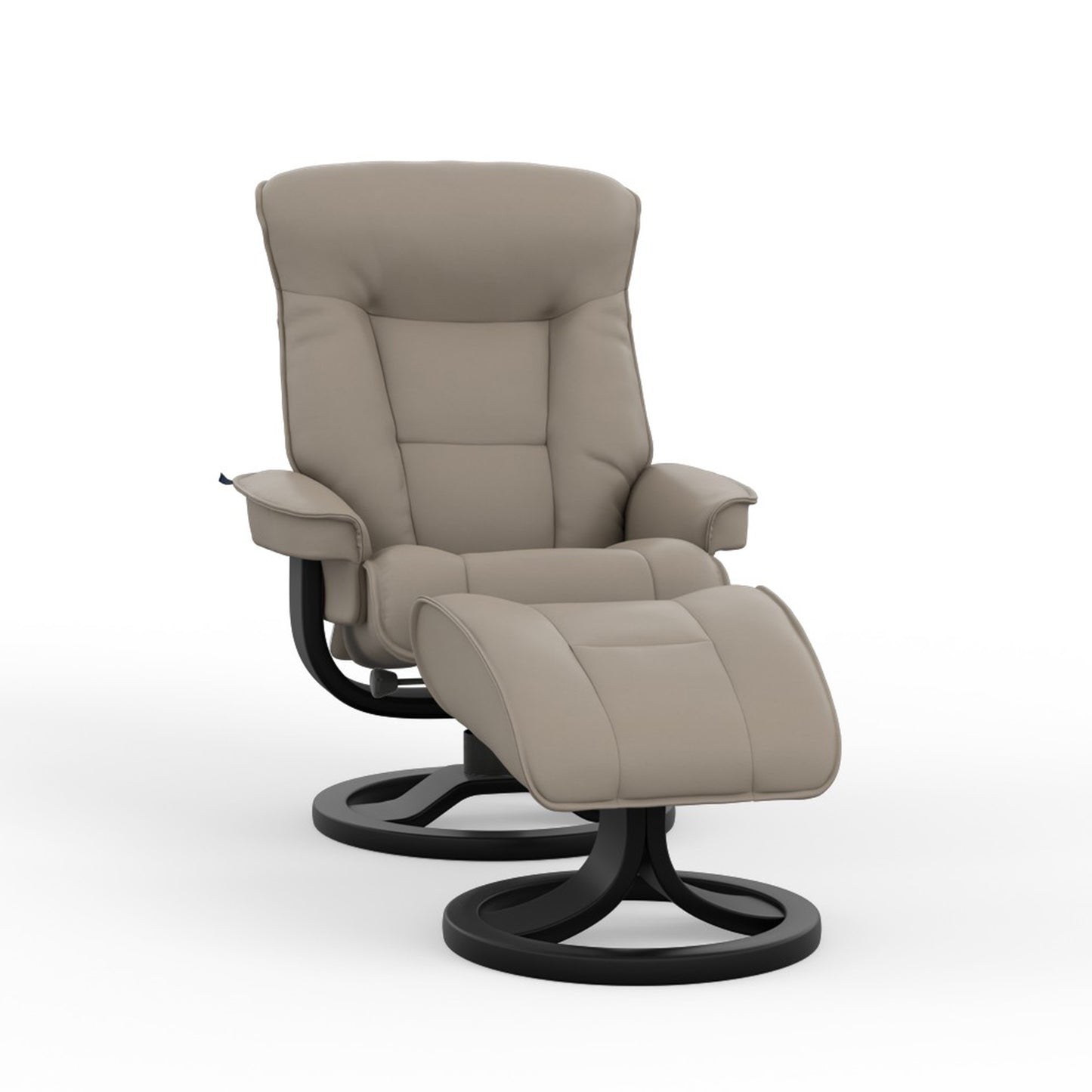 Fjords Bergen R Leather Recliner Chair With Foot Stool