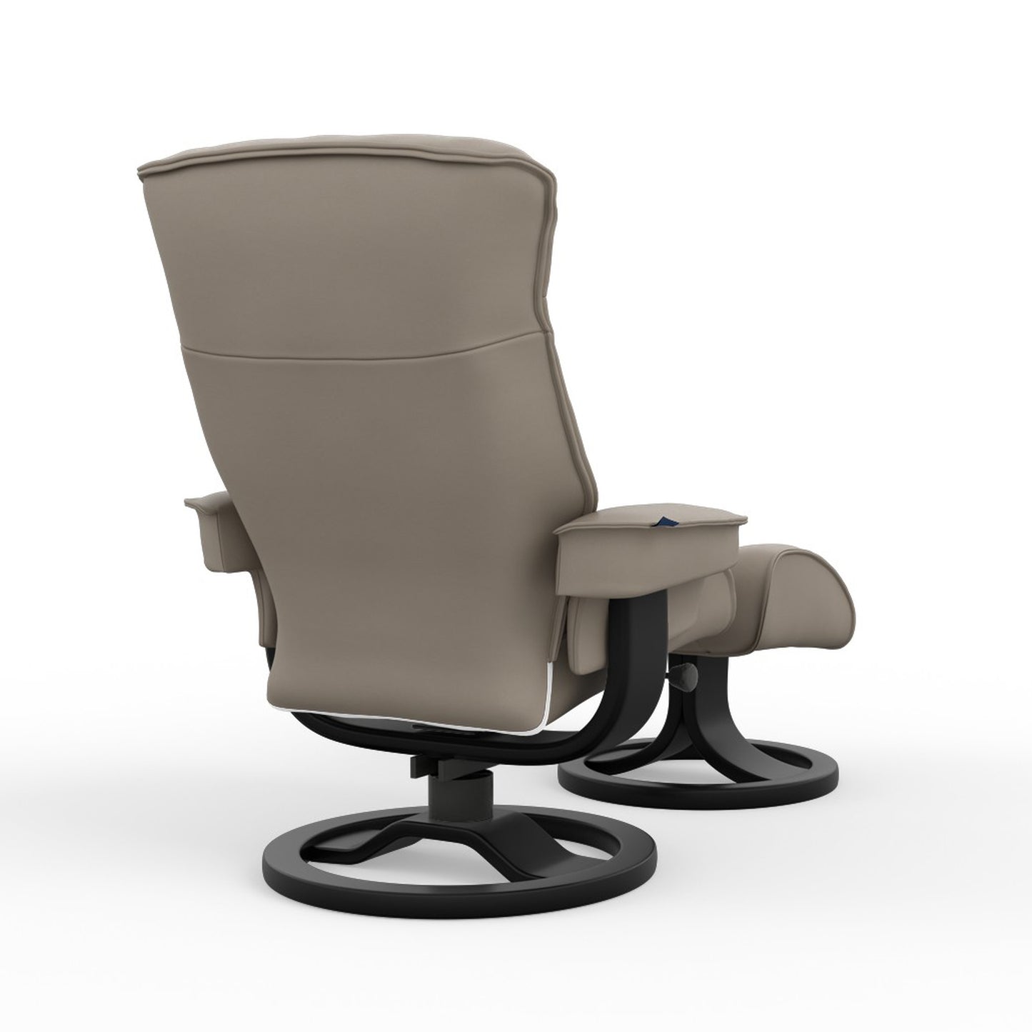 Fjords Bergen R Leather Recliner Chair With Foot Stool