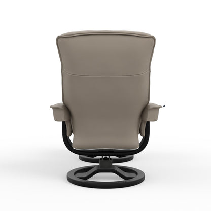 Fjords Bergen R Leather Recliner Chair With Foot Stool