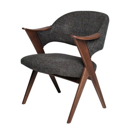 Fjords Blinken Accent Chair with Supportive Backrest and Solid Wood Frame