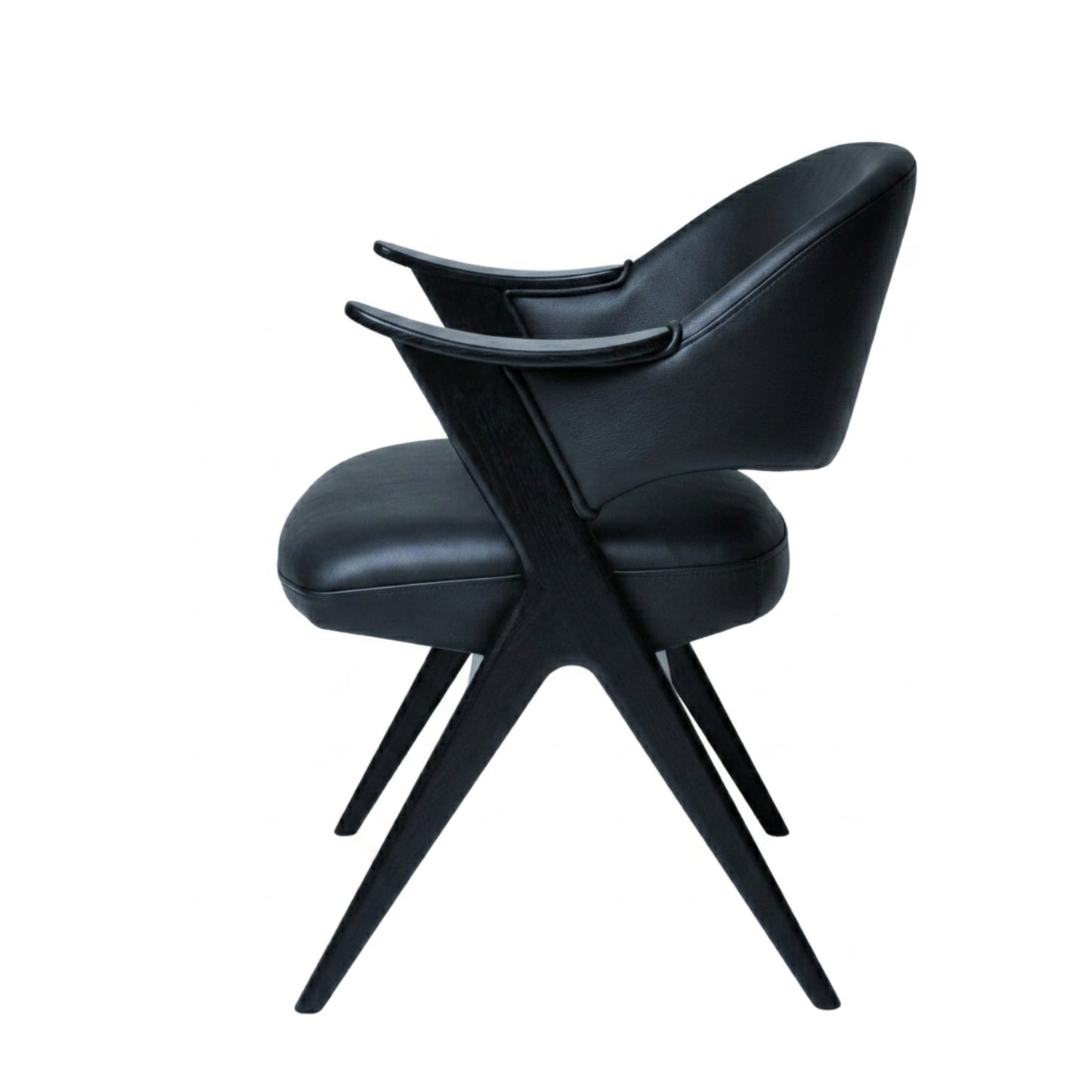 Fjords Blinken Accent Chair with Supportive Backrest and Solid Wood Frame
