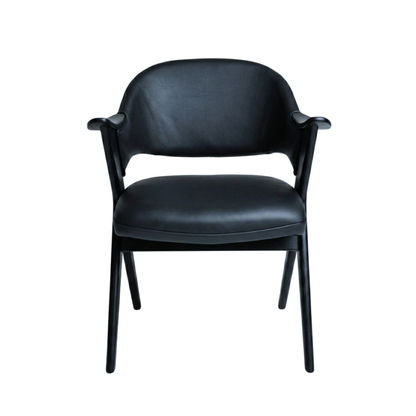 Fjords Blinken Accent Chair with Supportive Backrest and Solid Wood Frame