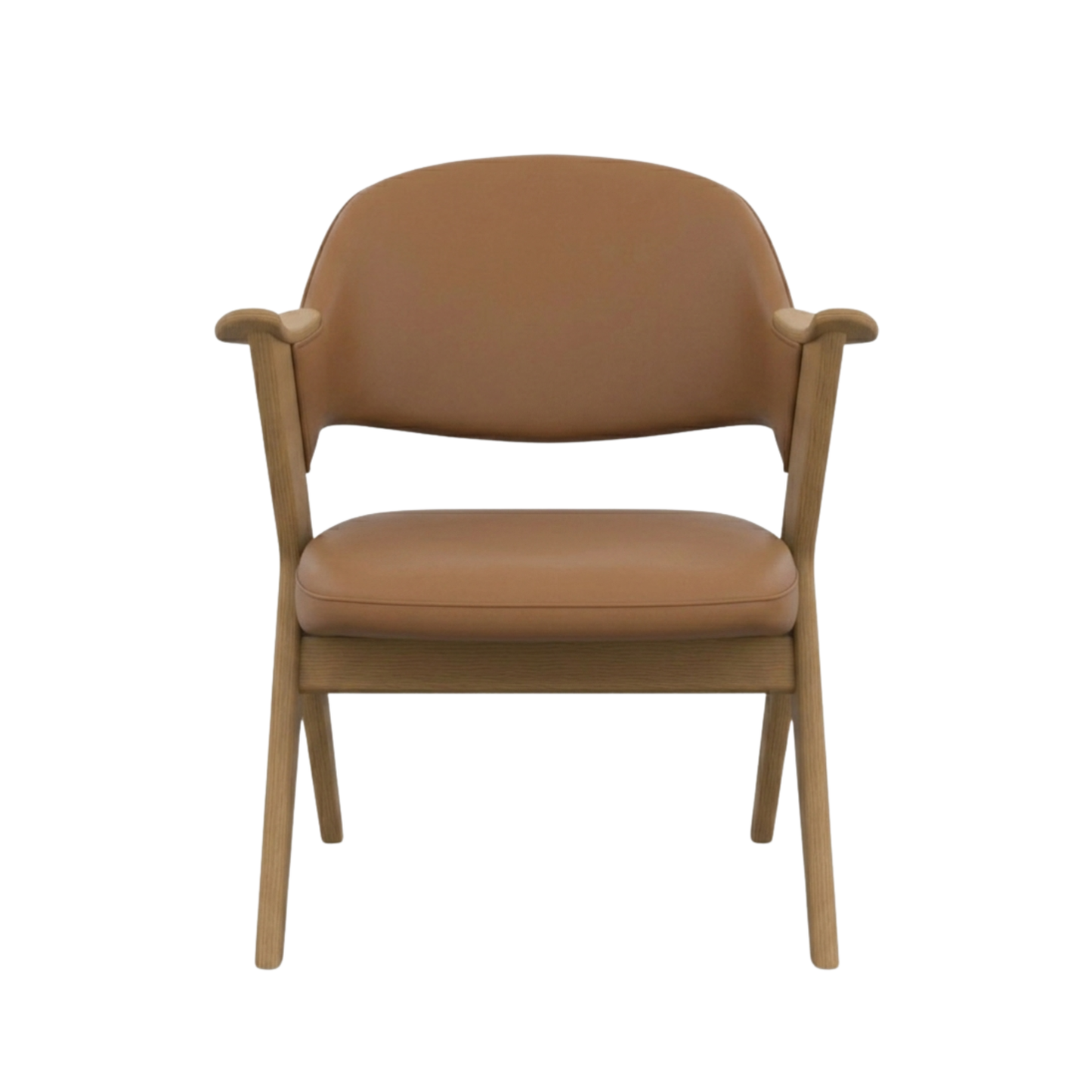 Fjords Blinken Accent Chair with Supportive Backrest and Solid Wood Frame