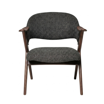 Fjords Blinken Accent Chair with Supportive Backrest and Solid Wood Frame