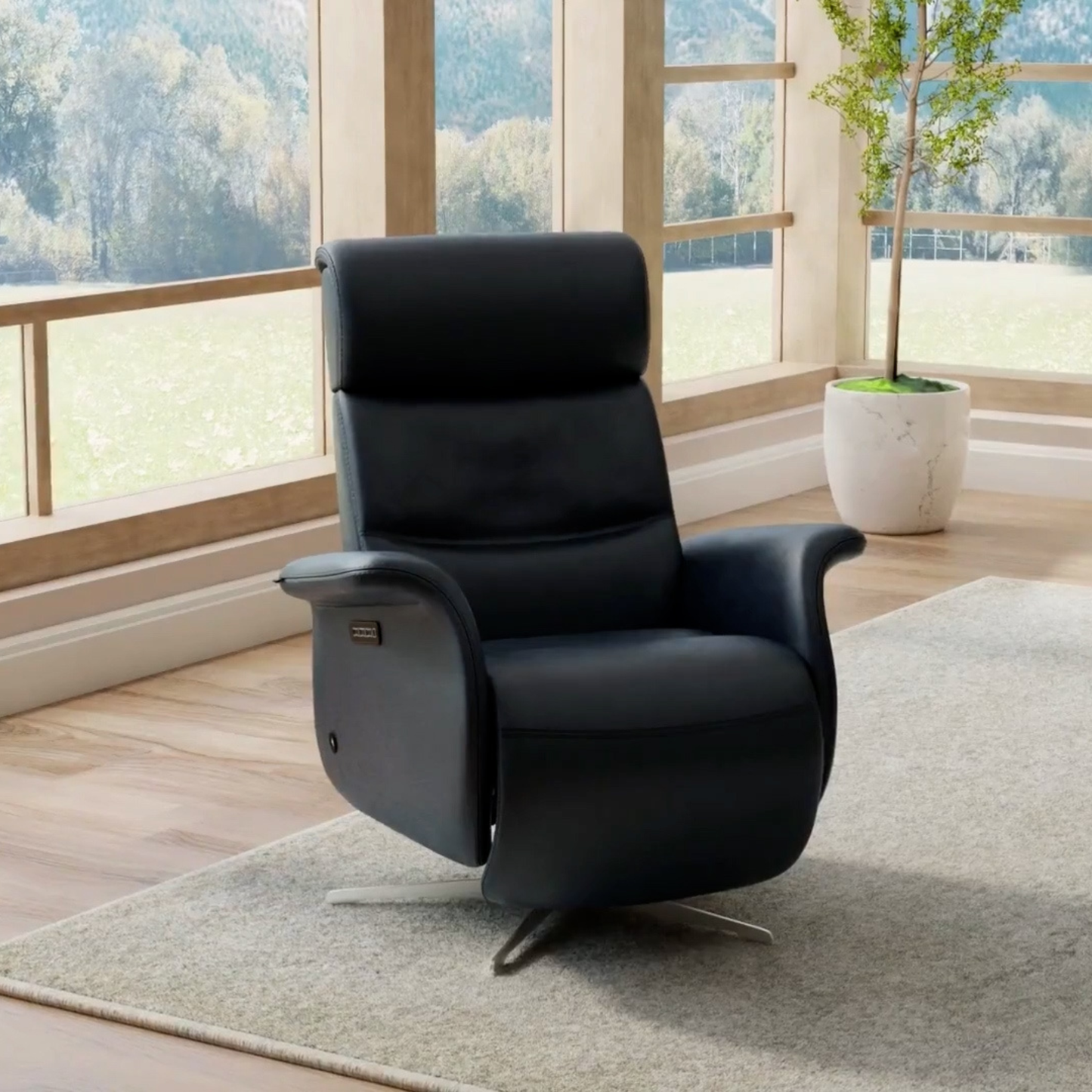 Fjords Cosmo Leather Triple Motor Zero Gravity Recliner Chair